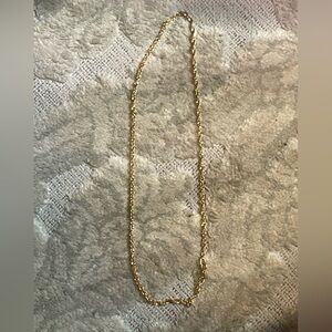 Gold Twisted Chain Necklace